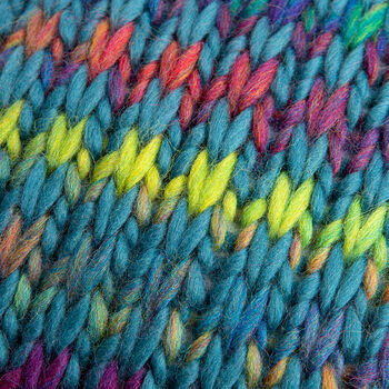 Ellie Rainbow Cushion Easy Knitting Kit, 3 of 5