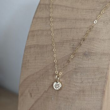 9ct Gold Sun Necklace, 4 of 5