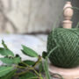 Personalised Oak String Holder With Ball Of Jute Twine, thumbnail 2 of 4