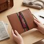 Personalised Pebble Grain Leather Travel Wallet Father's Day Gift For Him, thumbnail 1 of 11