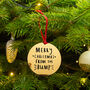 'Merry Christmas From The Bump' Christmas Decoration, thumbnail 2 of 6