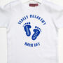 Personalised Baby Feet Babygrow/T Shirt, thumbnail 2 of 10