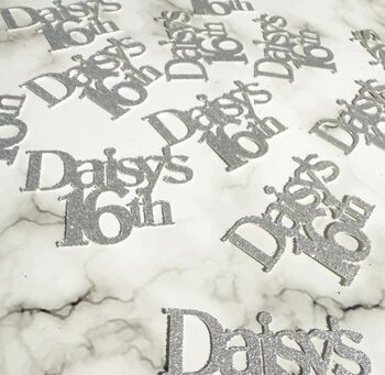 Personalised Glitter / Mirror Table Decorations, 4 of 10