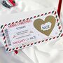 Personalised Naughty Or Nice List Christmas Scratch Reveal Ticket Xmas Eve Kids Stocking Filler Letter From Santa, thumbnail 6 of 10