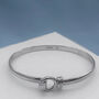 Personalised Sterling Silver Bangle Bracelet, thumbnail 5 of 11