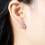 Silver Tinkerbell Stud Earrings, Fairy Earrings, Girls Studs, thumbnail 2 of 7