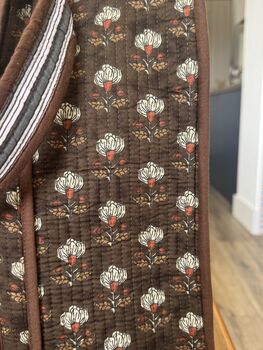 Tote Bag, Beach Bag, Block Print Indian Handbag, Multicolour, 10 of 13