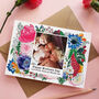 Personalised Happy Mother's Day Floral Photo Card, thumbnail 3 of 5