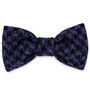 Danni's Purples And Blacks Harris Tweed Dog Bow Tie, thumbnail 1 of 2