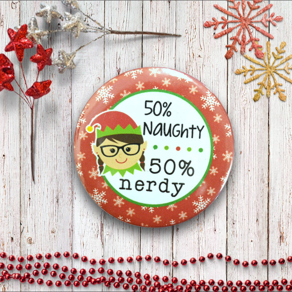 Funny Christmas Badges By Colour Me Fun