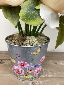 Pink Peony Artificial Silk Flower Arrangement Mothers Day Gift, 3 of 6