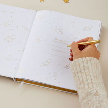 My Pregnancy Journal Lullaby | Luxury Cloth Pregnancy Memory Book, 3 of 12