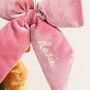 Personalised Vintage Velvet Bow Hanging Decoration, thumbnail 4 of 4