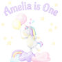 Personalised Birthday Tracksuit For Kids Unicorn, thumbnail 2 of 5