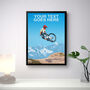 Personalised Mountain Bike Jumping Art Poster, thumbnail 2 of 6