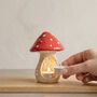 Mushroom Tealight Holder Toadstool Décor, thumbnail 2 of 6