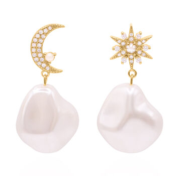 Seraphina Pearl Drop Earrings, 2 of 8