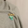 Holly And Ivy Leaf Brooch, thumbnail 2 of 6