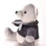 Plush Teddy Bear In Jacket And Scarf Door Stop, thumbnail 2 of 2
