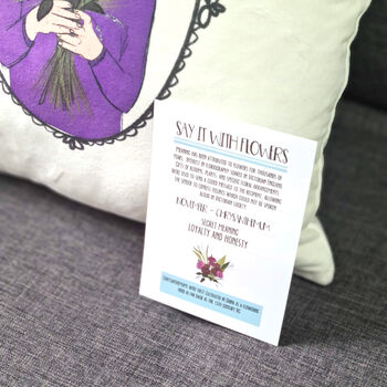Personalised Birth Flower Cushion Gift, 4 of 11