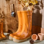 Personalised Large Pumpkin Orange Welly Planter, thumbnail 1 of 8