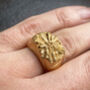 Sterling Silver Textured Signet Style Ring, thumbnail 8 of 11