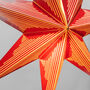 Metro Red Striped Paper Star Lantern – 60cm, thumbnail 4 of 4
