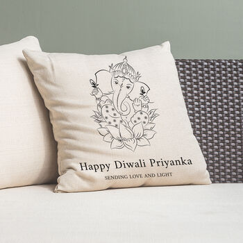 Personalised Diwali Cushion Cover, 6 of 6