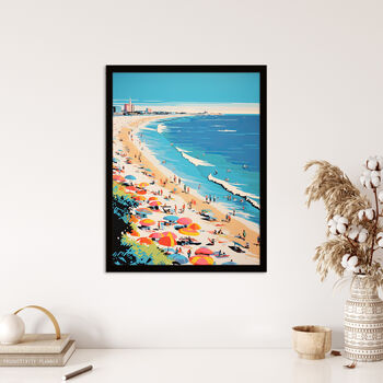 Surf Sand Sea And Sunshine Bright Fun Wall Art Print, 4 of 6