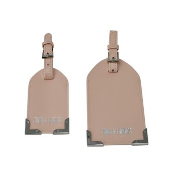 Leather Set Of Two Travel Luggage Tags, 5 of 8
