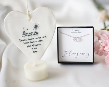 Sympathy Necklace And Porcelain Heart Gift, 3 of 6