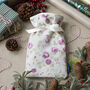 Mini Hot Water Bottle And Cover In Mulberry Rose, thumbnail 1 of 3