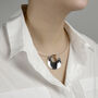 Scandinavian Style Sculptural Sterling Silver Necklace, thumbnail 1 of 3