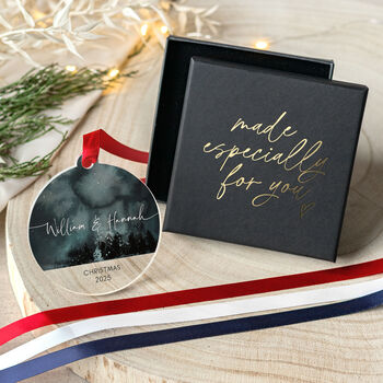Personalised Couple Christmas Ornament 2025 Acrylic, 4 of 8