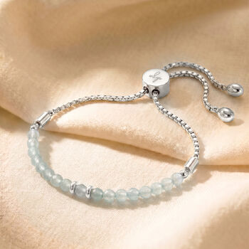 March Birthstone Aquamarine Bracelet, 4 of 7