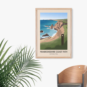 Pembrokeshire Coast Path National Trail Travel Poster, 5 of 8