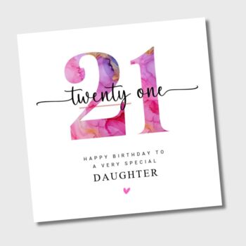 21st Birthday Card Daughter Granddaughter Sister, 2 of 2