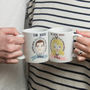 Personalised Illustrated Couple Mugs, thumbnail 2 of 5