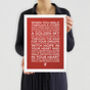 You'll Never Walk Alone Typography Print, thumbnail 3 of 5