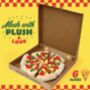 Plush Pizza Zip Pouch, thumbnail 2 of 6