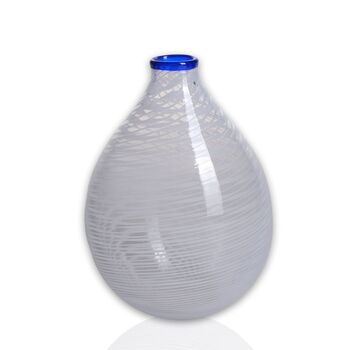 Handmade Merletto Bianco Hand Blown Glass Vase, 2 of 5