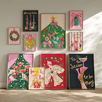 ‘Love And Peace’ Dove Christmas Art Print – Festive Wall Decor, 2 of 7