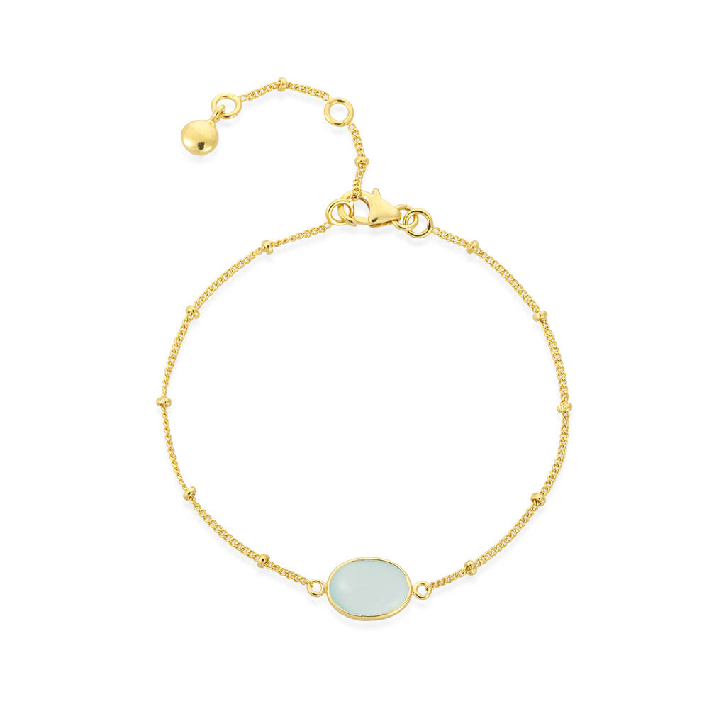 Pollara Gemstone And Gold Plated Beaded Bracelet By Auree Jewellery ...