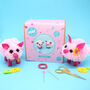 Cute Diy Pig Pom Pom Craft Kit, thumbnail 2 of 4