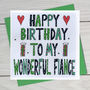 Personalised Fiance Birthday Book Card, thumbnail 2 of 8