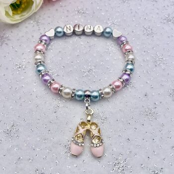 Personalised Ballerina Bracelet. Ballet Gift, 7 of 11