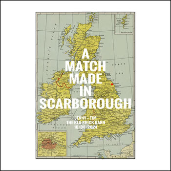Personalised UK Map Print, 3 of 3