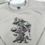 Cottagecore Garden Gnome Embroidered Sweatshirt, thumbnail 3 of 6