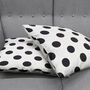 Black Polka Dot Themed Cushion Cover, thumbnail 4 of 7
