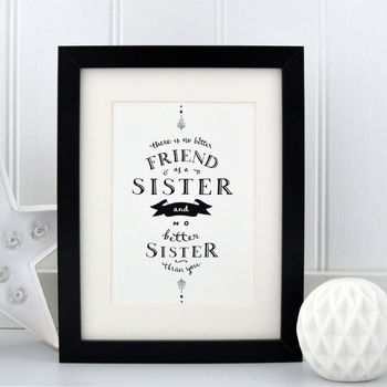 'There Is No Better Sister' Print, 3 of 4